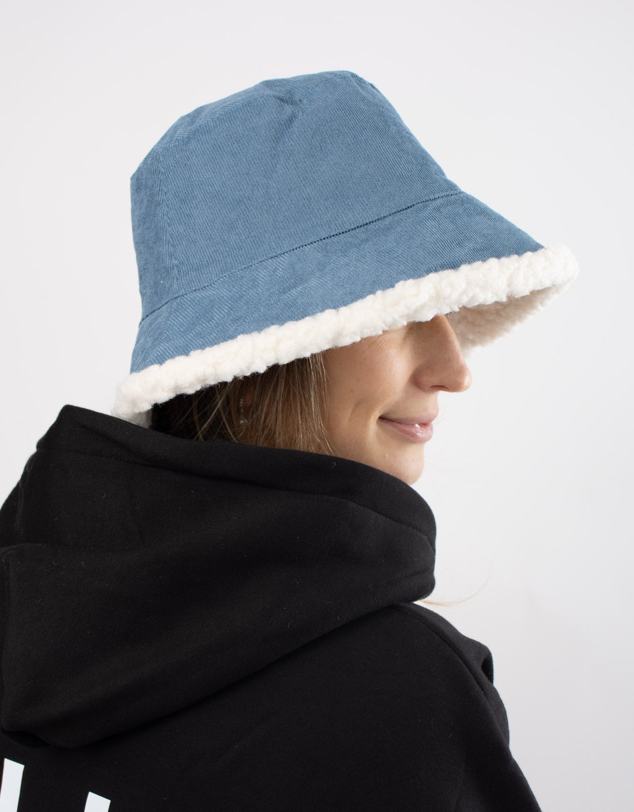 Teddy Bucket Hat - Denim